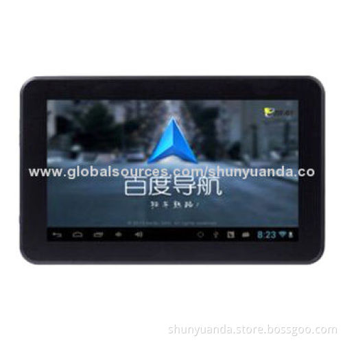 7.0-inch car GPS navigator, HD LCD touchscreen, 8GB built-in memory, 24-channel satellite channel